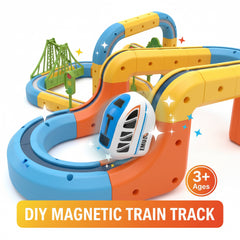 DIY MAGNETIC RAIL TRAIN SET FOR KIDS ✨