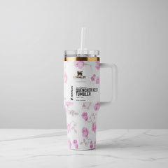 Stanley x Love Shack Fancy Quencher H2.0 Tumbler with "Free Straw, Lid, Cute Bow and Printed Gift Box"