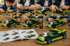 🏎️ Decool 241+ PCS Racing Car Building Blocks