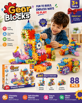 🧩 Gear Blocks 3-in-1 Puzzle Gears (88 PCS)