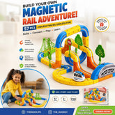DIY MAGNETIC RAIL TRAIN SET FOR KIDS ✨