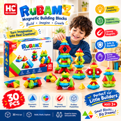 Rubamz Magnetic Building Blocks – Creative Construction Set for Kids
