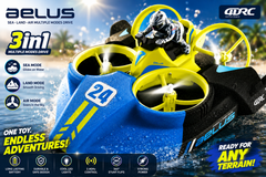🚀 3-in-1 AELUS RC Hovercraft – Sea • Land • Air