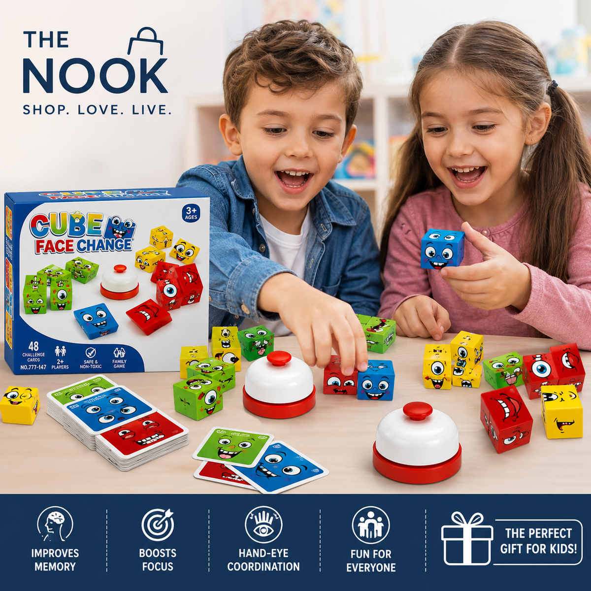 🧩 Cube Face Change – The Ultimate Family Brain Game!
