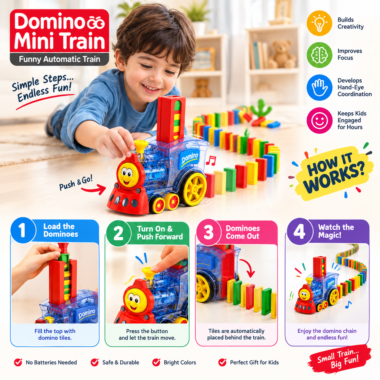 🚂 Domino Mini Train