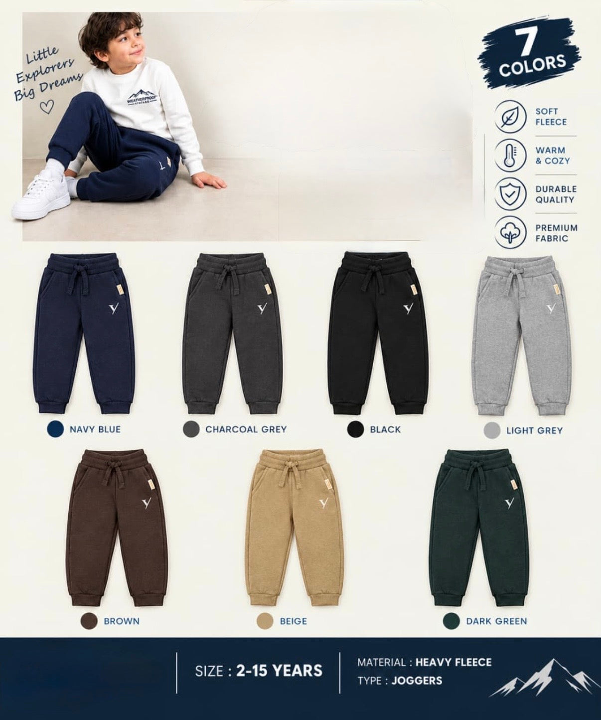 Fleece Joggers – Premium Comfort, Everyday Style 🧸