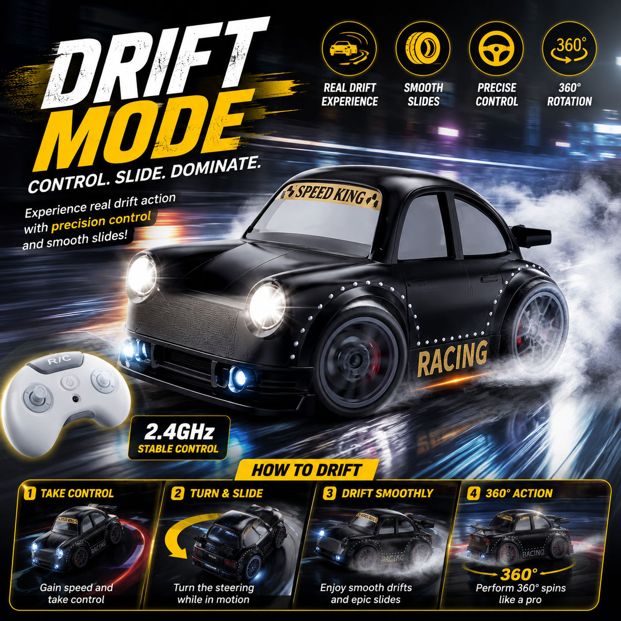 Mini Multi-Functional Drift Car — The Ultimate Mini Racing Adventure