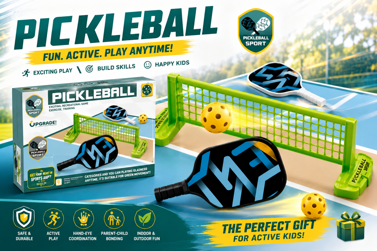🏓 Pickleball Sports Play Set – Fun, Active & Screen-Free Play for Kids!