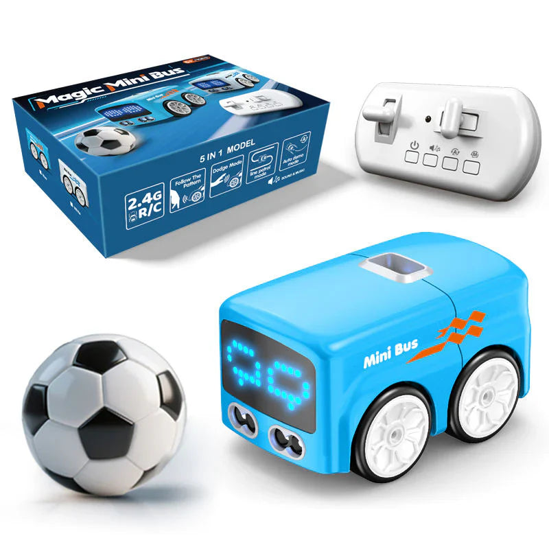 5-in-1 Smart Mini Bus – Interactive RC Toy for Kids 🚍✨