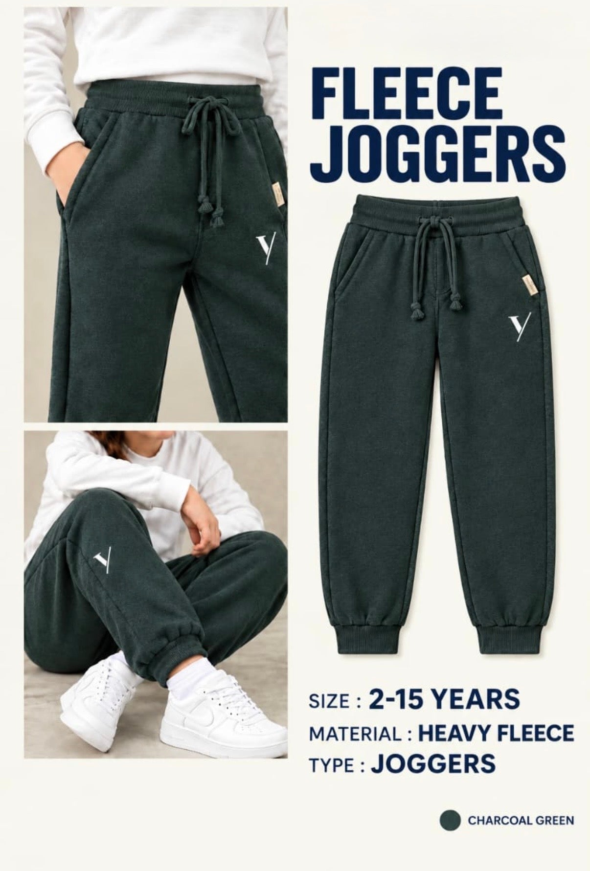 Fleece Joggers – Premium Comfort, Everyday Style 🧸