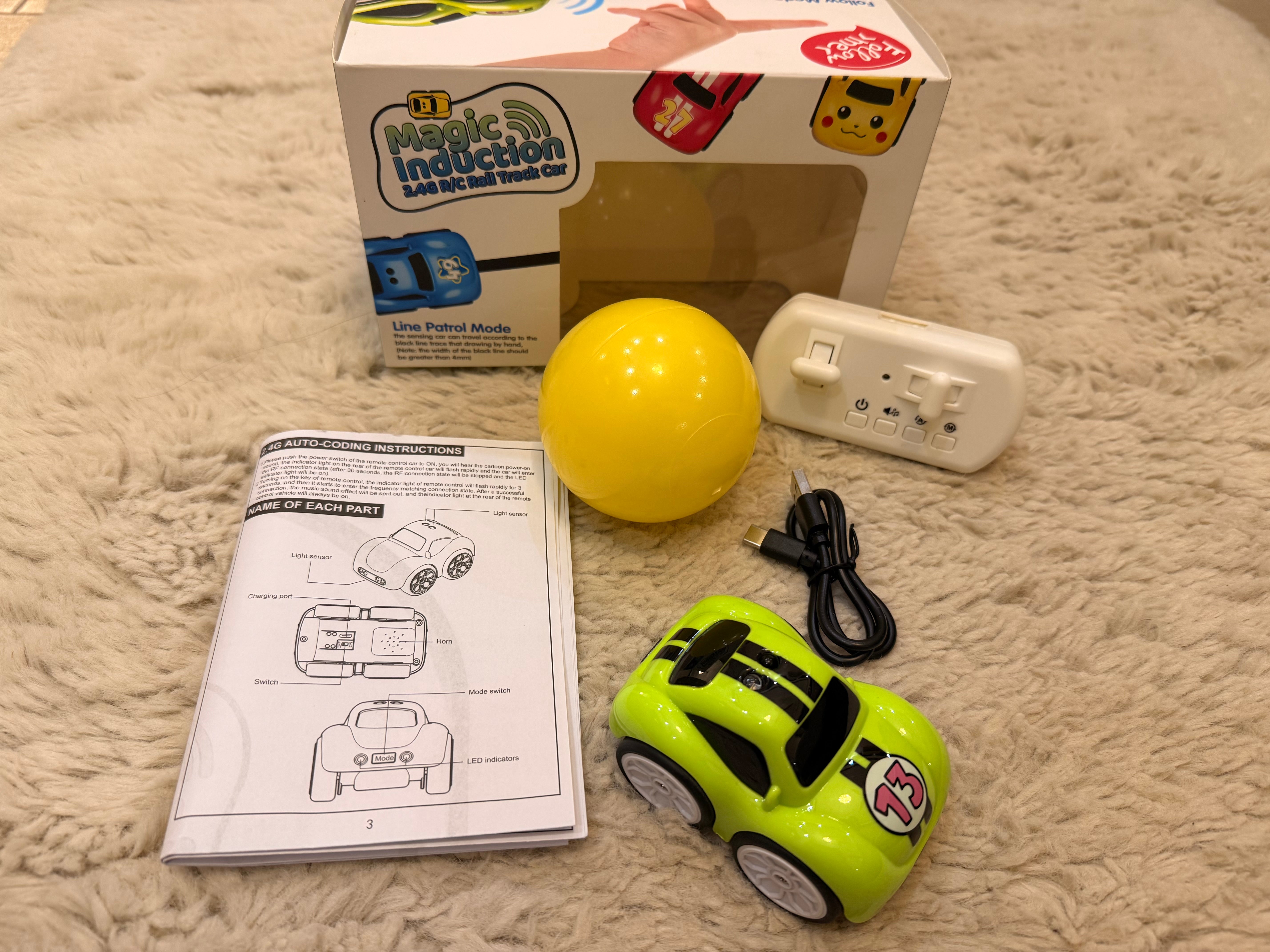 5-in-1 Magic Induction RC Smart Follow Car