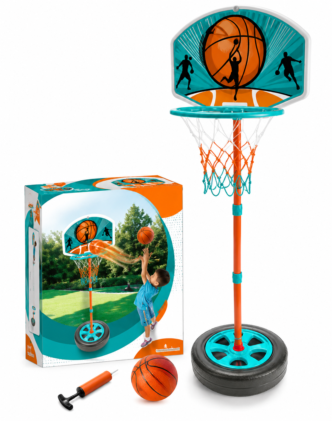 🏀 Kids Adjustable Basketball Stand Set – Fun, Active & Skill-Building Play!