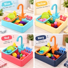 🍽️ Kids Kitchen Sink Toy Set – Realistic Water Play & Dishwashing Fun