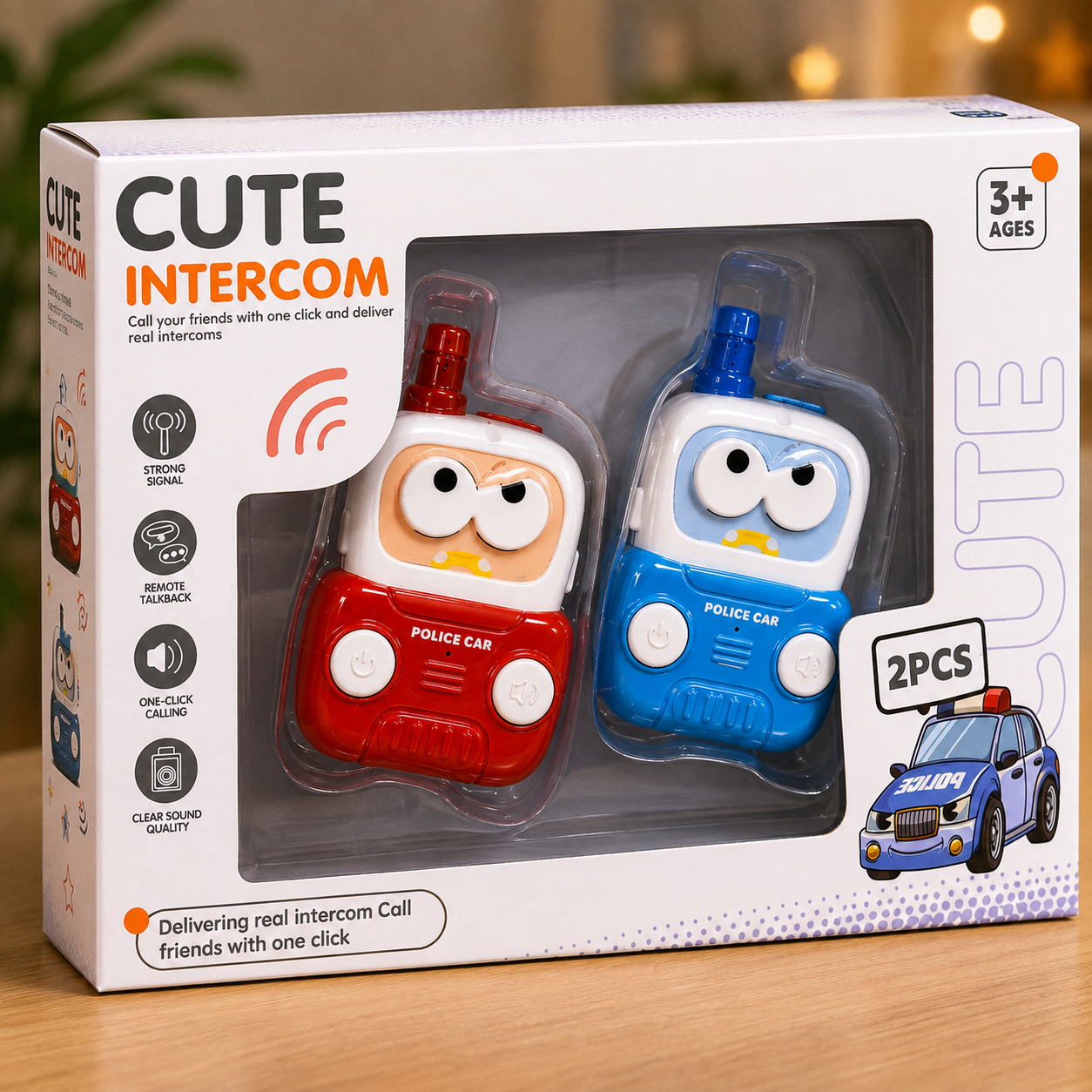 🚓 CUTE INTERCOM POLICE CAR — Little Calls, Big Smiles!