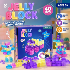 Jelly Block™ Sensory Building Set – 40 Pieces