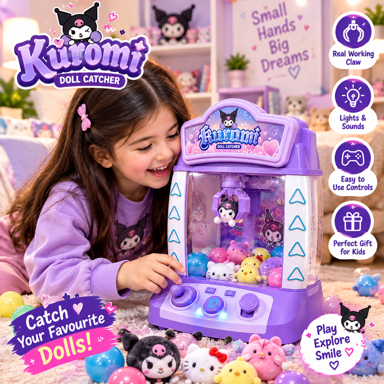 🎮 Kuromi Doll Catcher Machine