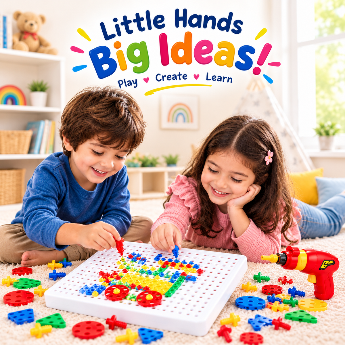 🧩 Magic Puzzle Plate – Creative Building & Learning Toy
