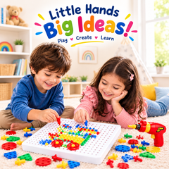 🧩 Magic Puzzle Plate – Creative Building & Learning Toy