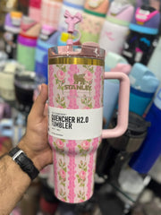 Stanley X Love Shack Quencher H2.0 Tumbler with "Straw, Lid and Brown Box"