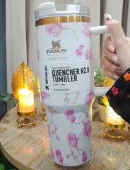 Stanley X Love Shack Quencher H2.0 Tumbler with "Straw, Lid and Brown Box"